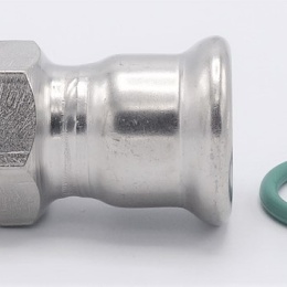 Adaptateur de pressage/filetage externe, inox 22 mm_3/4"