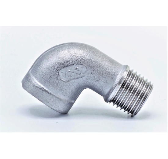 Coudé fileté inox mâle/femelle type 304_ 90° 1/4"