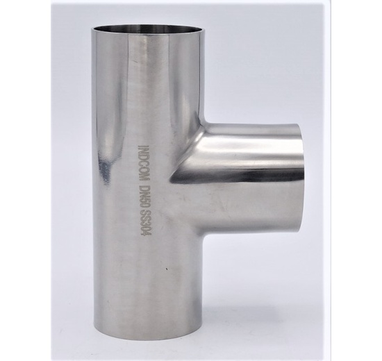 Pièces T longues, à souder, norme DIN, inox