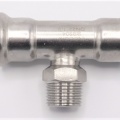 Pièce en T, pressage, F/M (filetage extérieur)/F | 22_1/2"_22 inox