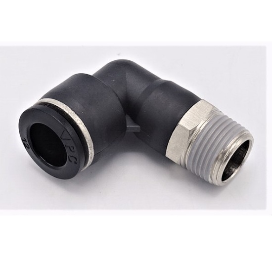 Coude tournant DN 6mm x 1/4, éléments pneumatiques, raccords enfichables en plastique
