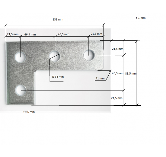 Accouplement de poutre en L galvanisé, système de montage et d'ancrage
