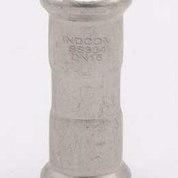 Accouplement, raccord à sertir, F 15 mm, raccord à sertir, acier inoxydable