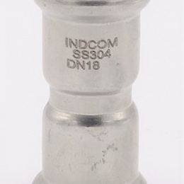 Accouplement, raccord à sertir, F 18 mm, acier inoxydable