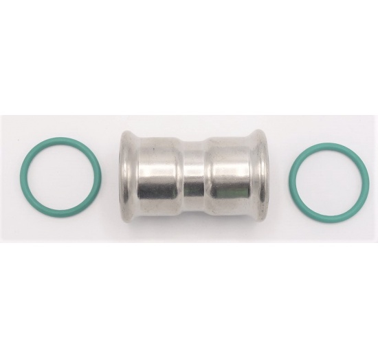 Accouplement, raccord à sertir, F 28 mm inox
