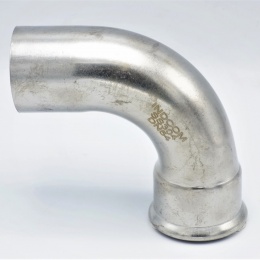 acier inoxydable Coude 90°, raccords pressés, F/M | 54 mm