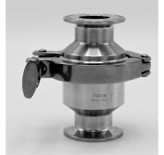 Nerezová zpětná klapka, clamp typ C-C DN25 (K50.5)
