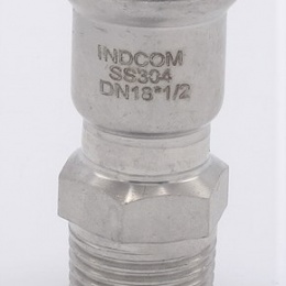 Adaptateur de pressage/filetage externe, inox 18 mm_1/2"