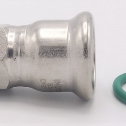 Adaptateur de pressage/filetage externe, inox 22 mm_1/2"