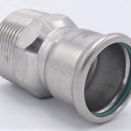 Adaptateur de pressage/filetage externe, inox 35 mm_1 1/4"