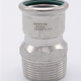 Adaptateur de pressage/filetage externe, inox 35 mm_1 1/4"