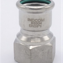 Adaptateur de pressage/filetage interne 28 mm_1" inox