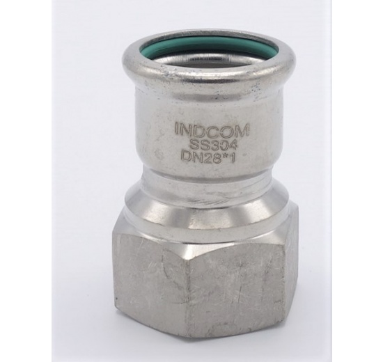 Adaptateur de pressage/filetage interne 28 mm_1" inox