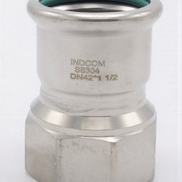 Adaptateur de pressage/filetage interne 42 mm_1 1/2", inox