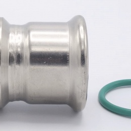 Adaptateur de pressage/filetage interne 42 mm_1 1/2", inox