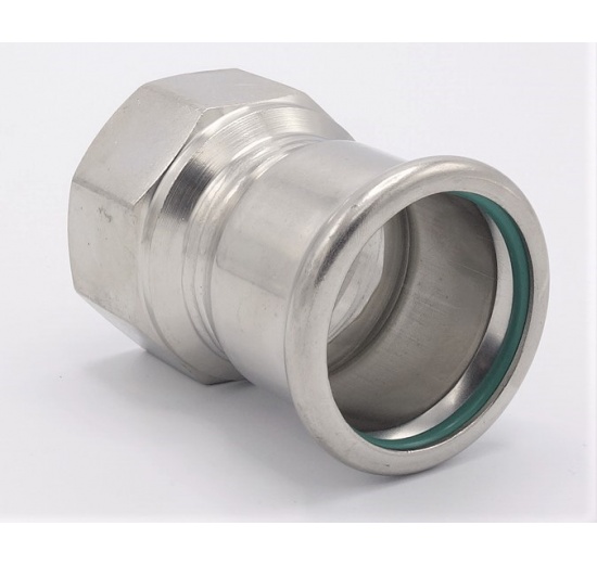 Adaptateur de pressage/filetage interne 42 mm_1 1/2", inox