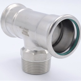 Pièce en T, pressage, F/M (filetage extérieur)/F | 42_1 1/4"_42