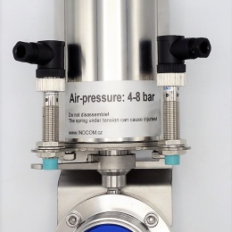 Vannes papillon actionneur pneumatiques, filetage type G-G | DN40