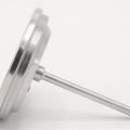 Celonerezový bimetalový teploměr s ponorným dříkem, do jímky 0-300 ℃, 100 mm