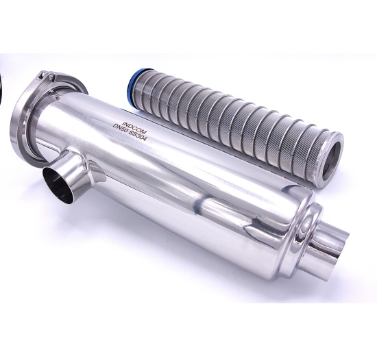 Filtre tubulaire, raccord d’entrée/sortie DN50 soudé