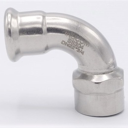 Coude 90°, à pression, F/filetage intérieur 22 mm_3/4"