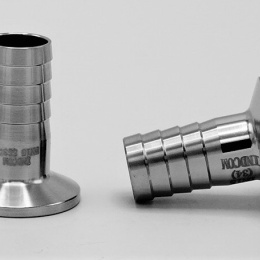 adaptateur à tuyau court CLAMP