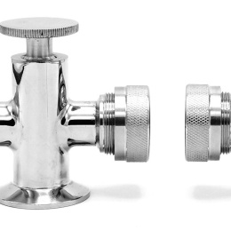 Indicateur de niveau, connexion Clamp, partie supérieure et inférieure