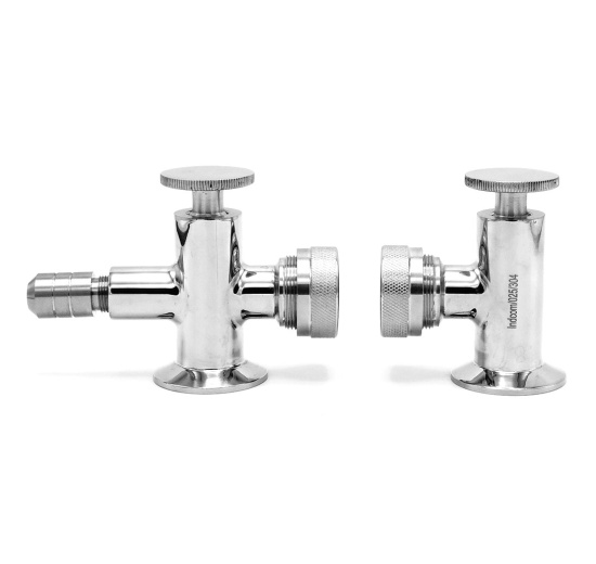 Indicateur de niveau, connexion Clamp, partie supérieure et inférieure