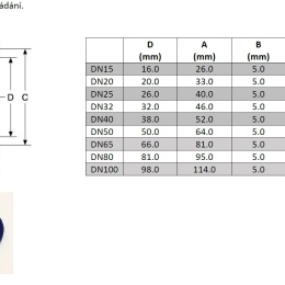 Joint pour tubulure filetée, silicone