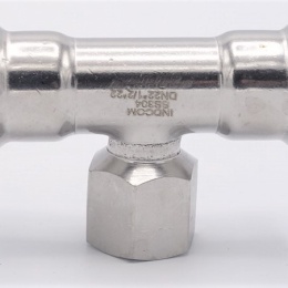 Pièce en T, pressée, F/F(filetage intérieur)/F 22_1/2"_22