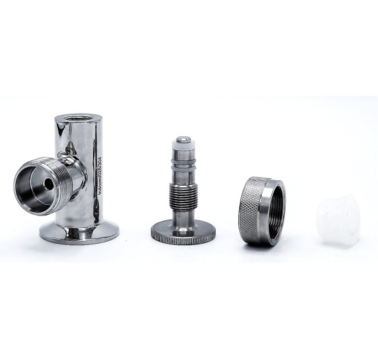 Indicateur de niveau, connexion Clamp, partie supérieure et inférieure