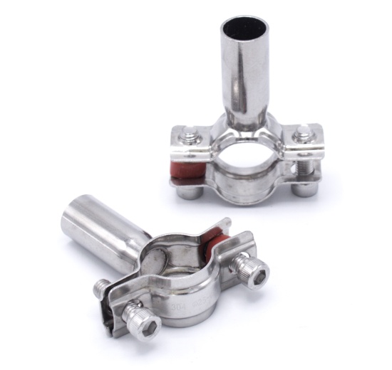 Collier support non isolé acier inox DIN 1.4301 _ 25-28 mm