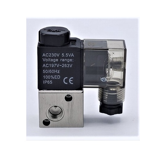 Distributeurs électromagnétiques 3/2, G 1/8", AC230V