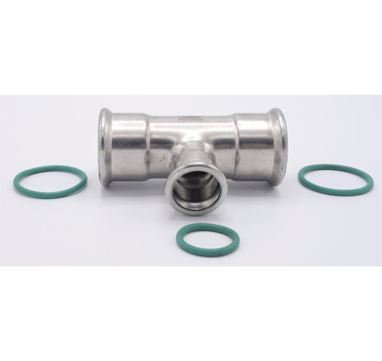 Pièce en T, pressage, réduite F/F/F 35_22_35, inox