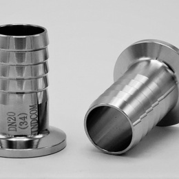 CLAMP adaptateur à tuyau court | DN20, collier CLAMP 34 mm (K34)