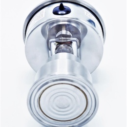 Manomètre 63 mm (raccordement arrière) avec membrane de séparation CLAMP DIN 32676 0-2,5 bar, (clamp-50,5mm)