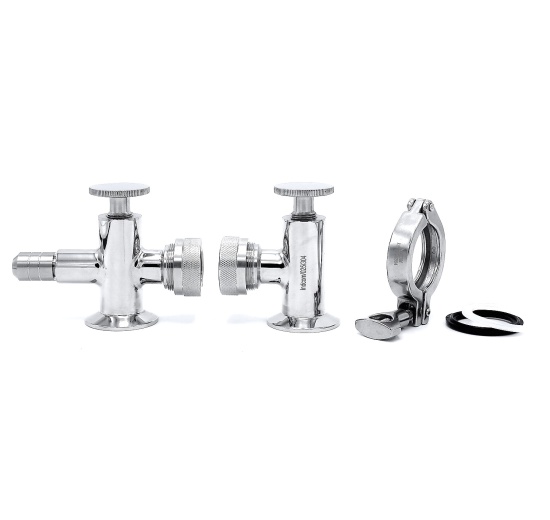 Indicateur de niveau, connexion Clamp, partie supérieure et inférieure