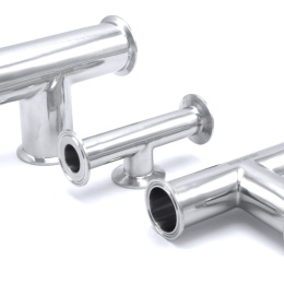 Tri CLAMP equal tees industrie des boissons Joint sanitaire en acier inoxydable 304