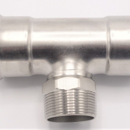 Pièce en T, pressage, F/M (filetage extérieur)/F | 54_1 1/2"_54