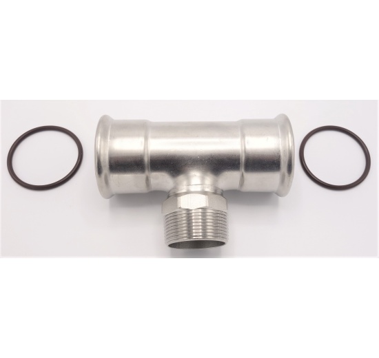 Pièce en T, pressage, F/M (filetage extérieur)/F | 54_1 1/2"_54