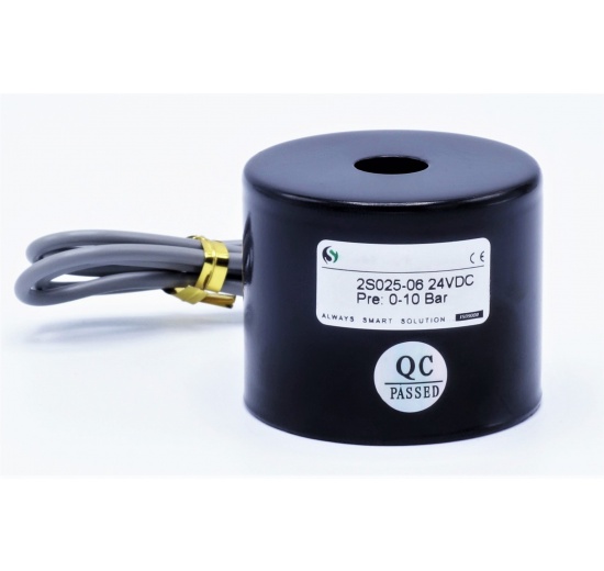 Bobine de rechange pour électrovanne en acier inoxydable 2/2, DC24V