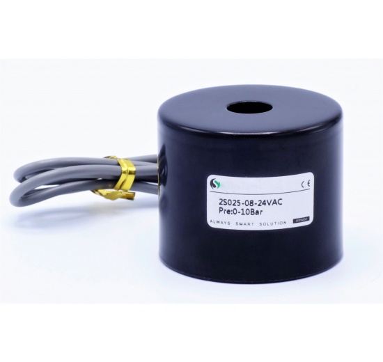 Bobine pour électrovanne en acier inoxydable 2/2, AC24 V