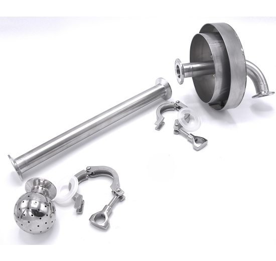 Boule de nettoyage fixe, connexion CLAMP | DN25