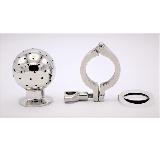 Boule de nettoyage fixe, connexion CLAMP