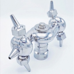 Boule de nettoyage rotative à jet, filetée 6/4”, inox