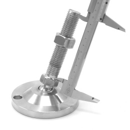 Pieds en acier inoxydable, réglables en hauteur, avec articulation| D100 M20 100 mm