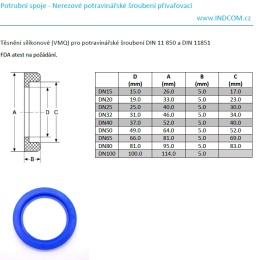 Převlečná matice dle DIN 11851 | DN15