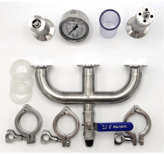 Vanne de spunding CLAMP  Vanne de sécurité pour cuve de fermentation