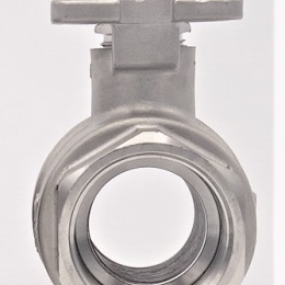 Nerezový kulový kohout, dvoudílný s adapterem pro pohon 1 1/4"
