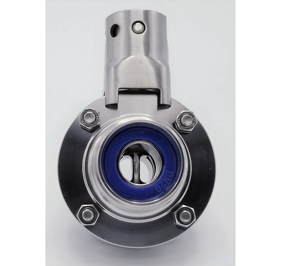 inox DIN mâles G-G | DN20 papillon vanne